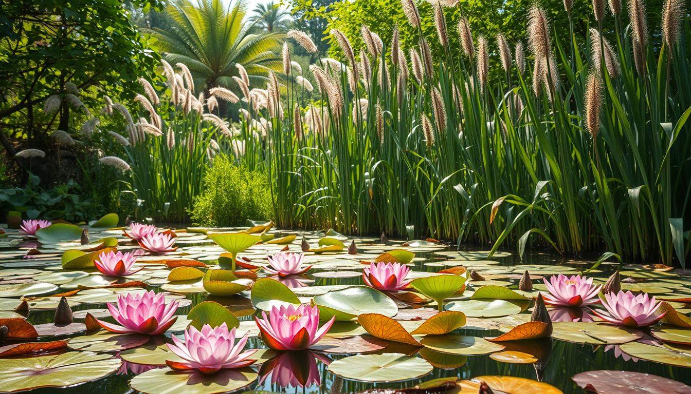 Rośliny oczyszczające wodę w oczku wodnym