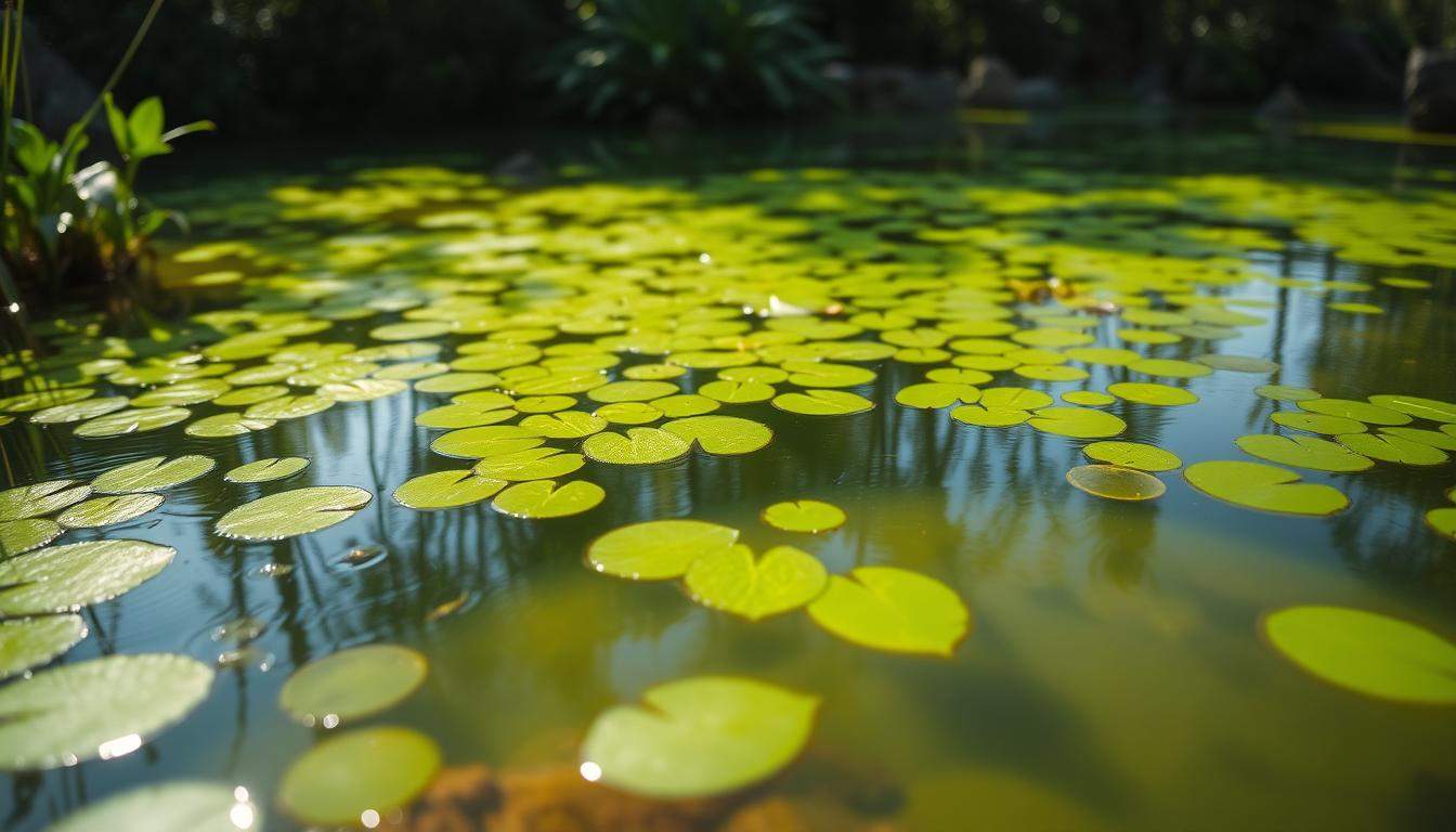 glony w oczku wodnym