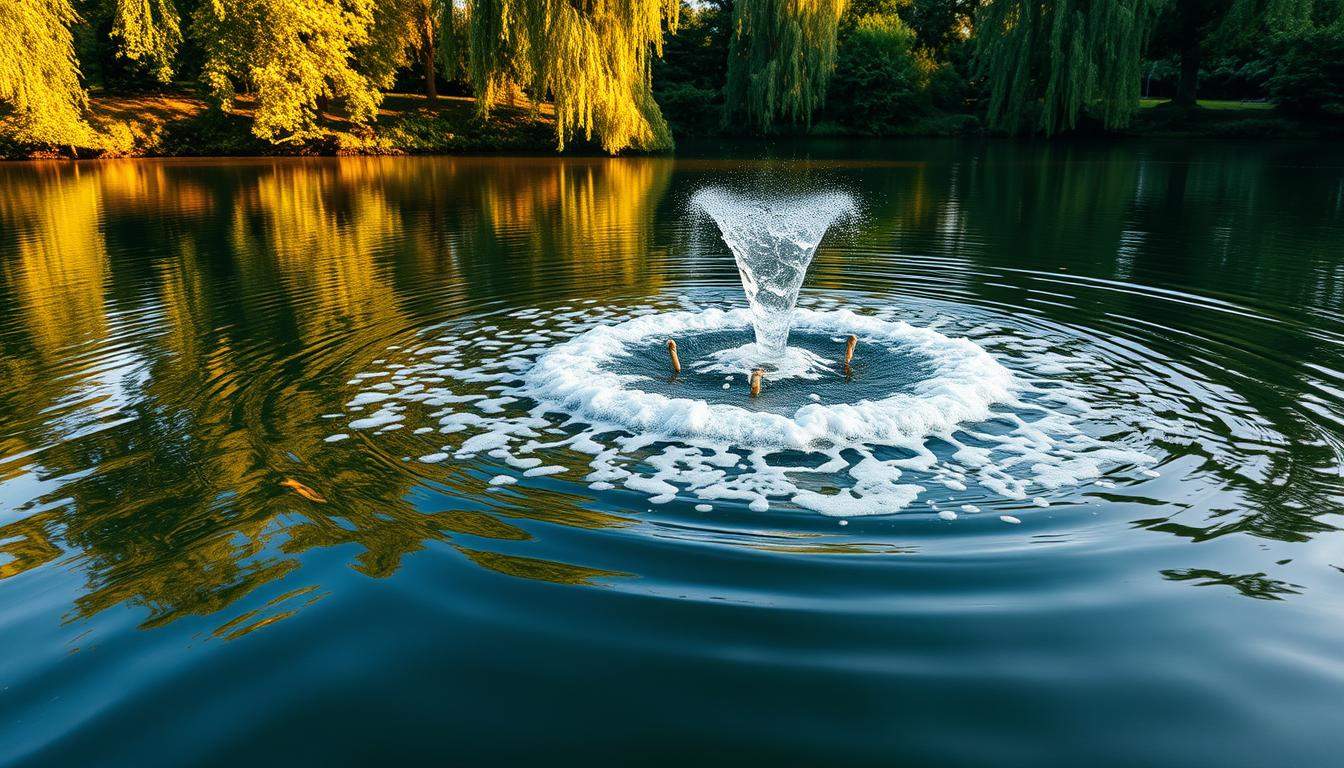 piana w oczku wodnym