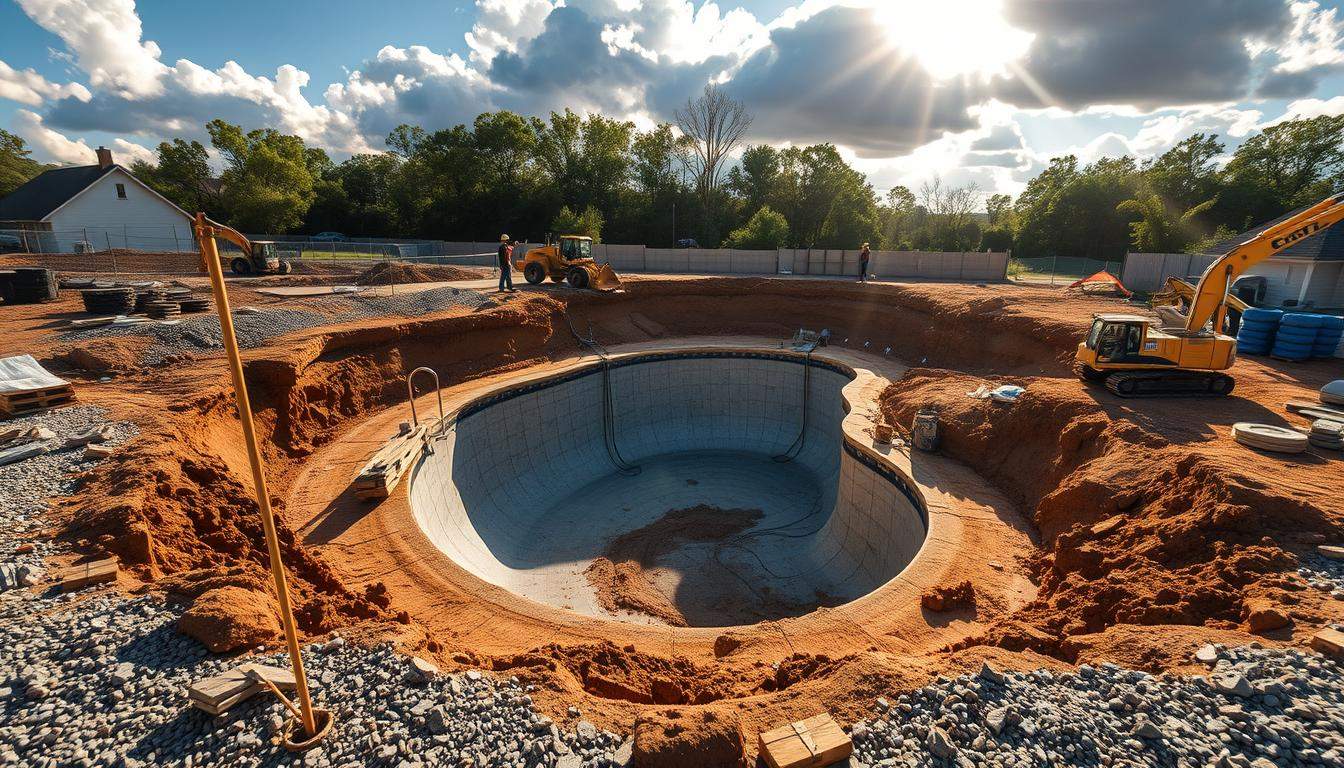 Budowa basenu w ziemi