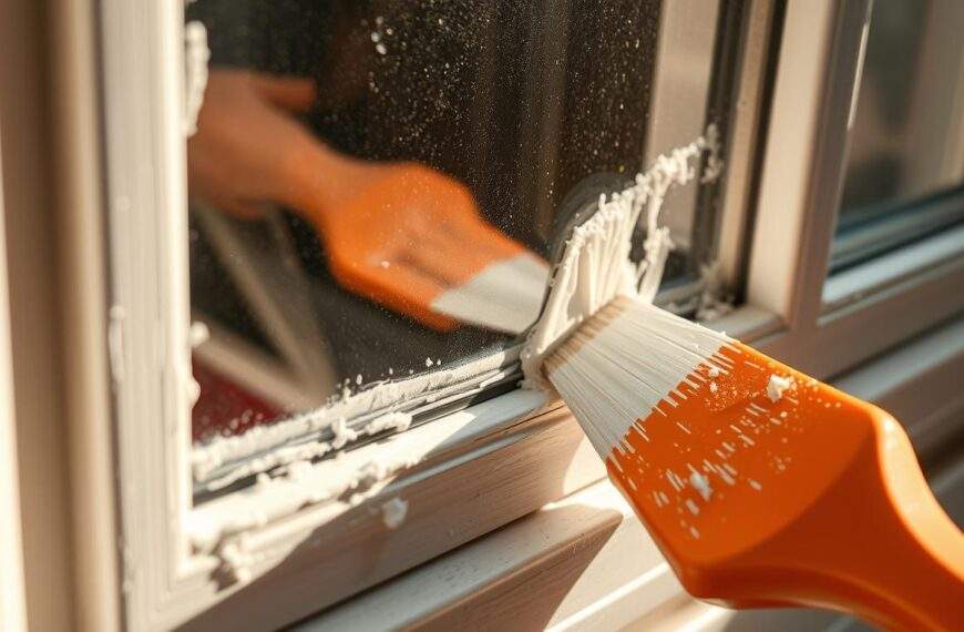 Jak zmyć farbę z okien PCV