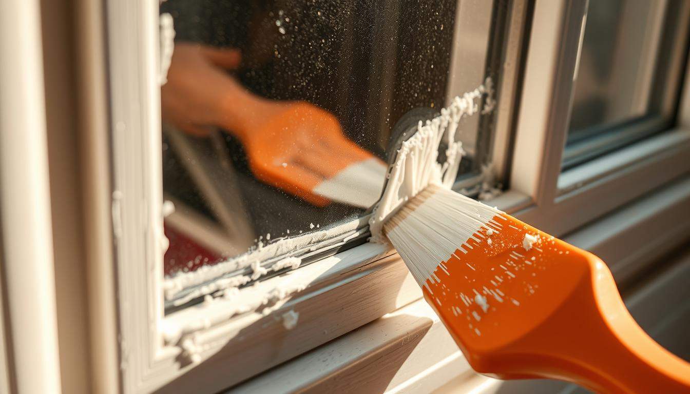 Jak zmyć farbę z okien PCV