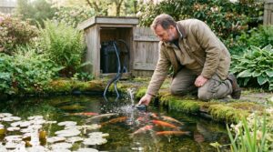 Filtracja i napowietrzanie w oczku wodnym dla zdrowych ryb