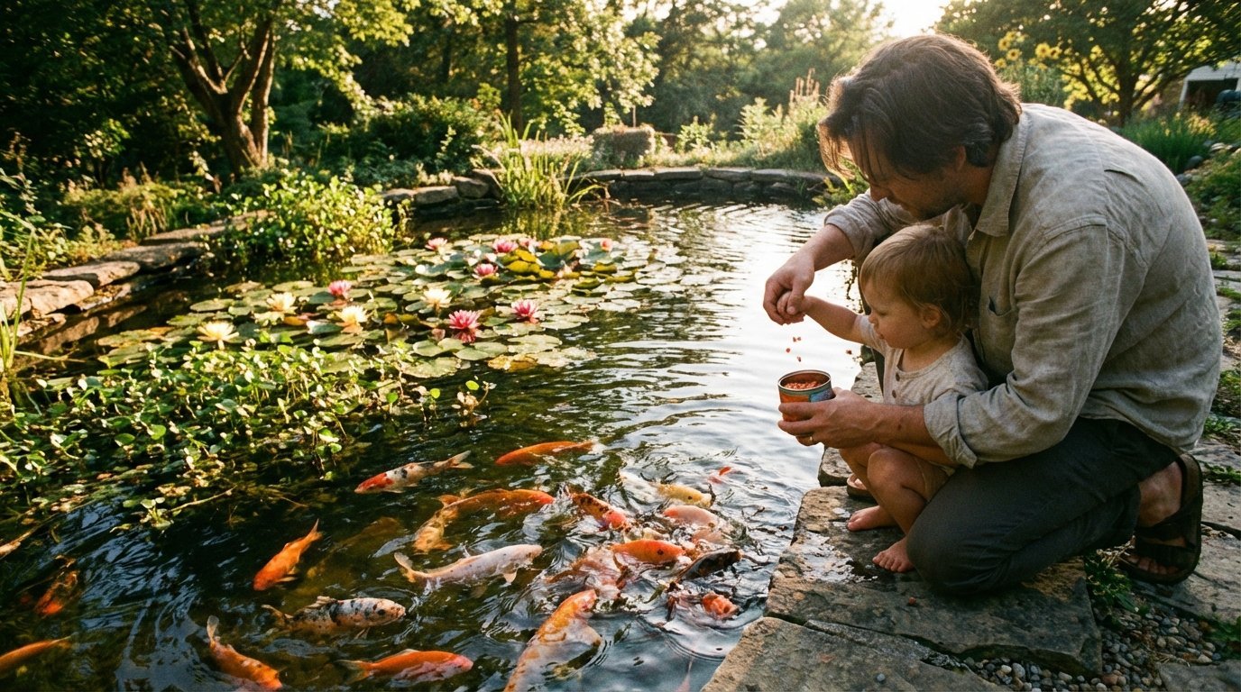 Karmienie ryb w oczku wodnym: najlepsze praktyki i rodzaje pokarmów