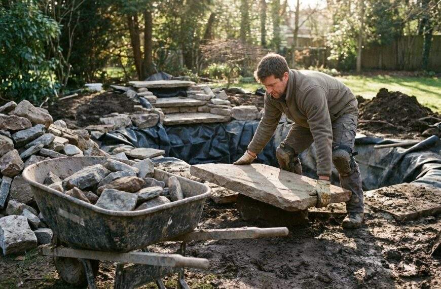 Ile kamienia potrzeba na budowę kaskady ogrodowej o średniej wielkości?