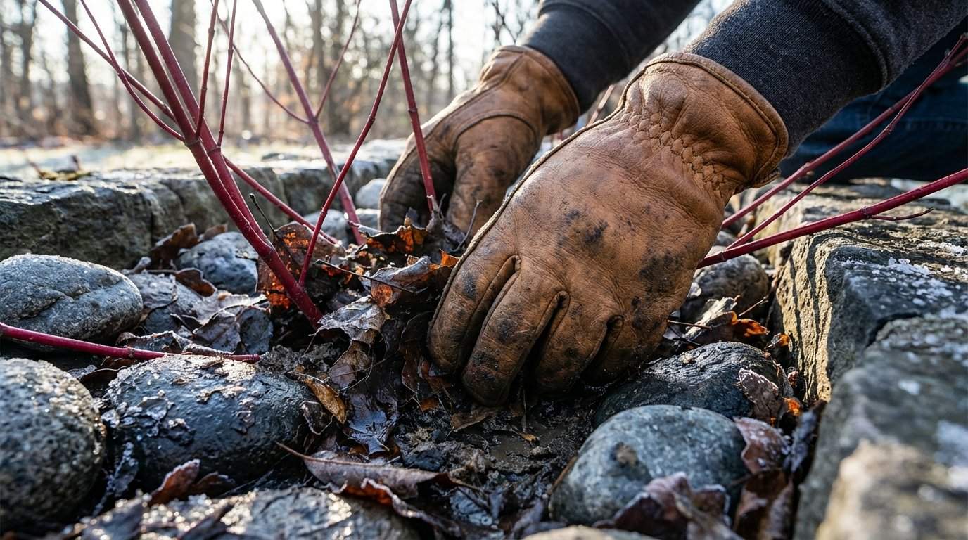 Jak dbać o ogród deszczowy zimą i wczesną wiosną?