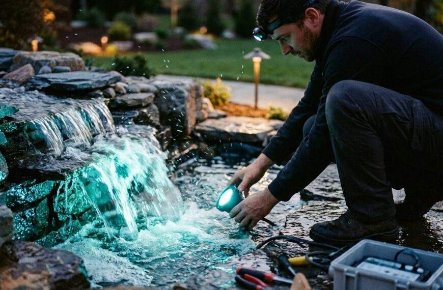 Jakie oświetlenie LED wybrać do podświetlenia płynącej wody?