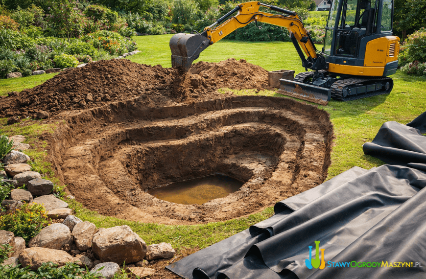 Wykop pod oczko wodne