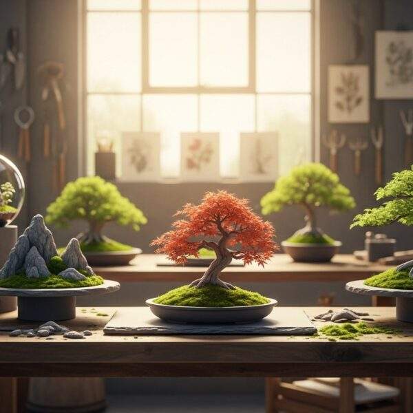 Miniaturowy ogród: zasady doboru roślin do mikroskali (bonsai i mchy)
